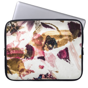 Guld-miniatyrdiagram i abstrakt Kreativ Art Laptop Fodral
