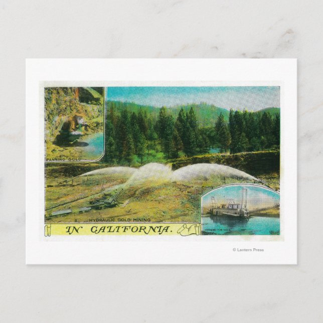 Guld Mining in California StateState Vykort (Framsida)