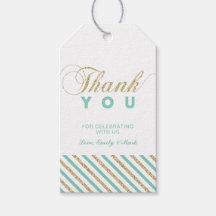 Guld & Mint | Moderna Partyfavor Tack Tags