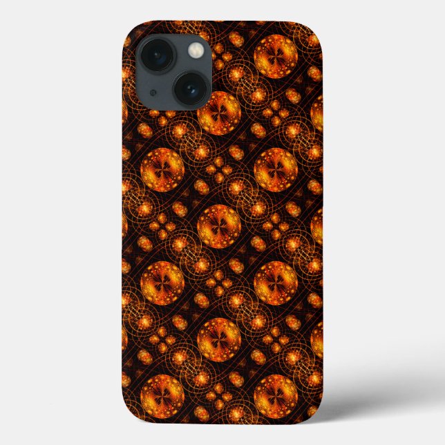 Guld Modern Boho Elegant Abstrakt Konst Mönster #5 (Baksida)