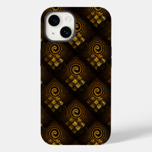 Guld Modern Boho Elegant Abstrakt Konst Mönster #5