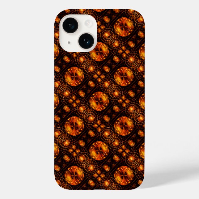 Guld Modern Boho Elegant Abstrakt Konst Mönster #5 (Baksida)