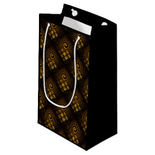 Guld Modern Boho Elegant Abstrakt Konst Mönster #5