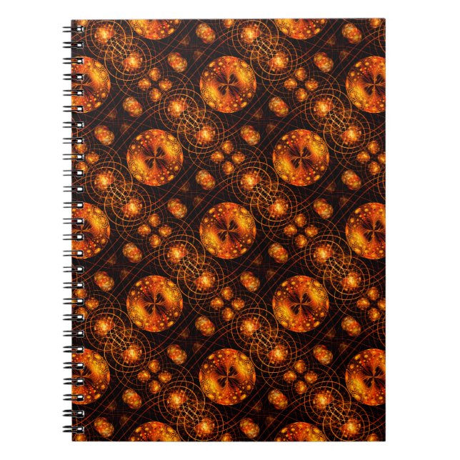 Guld Modern Boho Elegant Abstrakt Konst Mönster #5 Anteckningsbok (Framsidan)