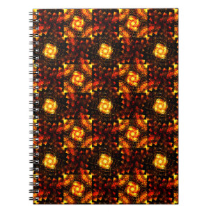 Guld Modern Boho Elegant Abstrakt Konst Mönster #5 Anteckningsbok