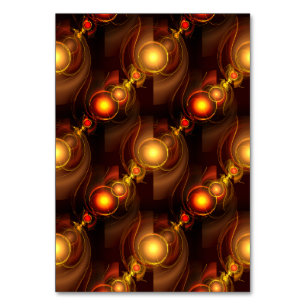 Guld Modern Boho Elegant Abstrakt Konst Mönster #5 Bordsnummer
