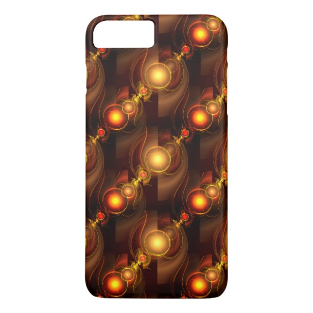 Guld Modern Boho Elegant Abstrakt Konst Mönster #5 Case-Mate iPhone Skal (Baksida)