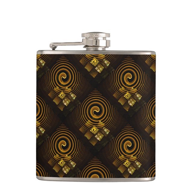 Guld Modern Boho Elegant Abstrakt Konst Mönster #5 Fickplunta (Framsidan)