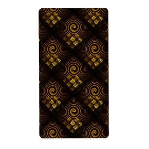 Guld Modern Boho Elegant Abstrakt Konst Mönster #5 Fraktsedel