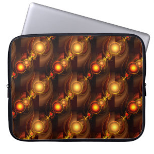 Guld Modern Boho Elegant Abstrakt Konst Mönster #5 Laptop Fodral