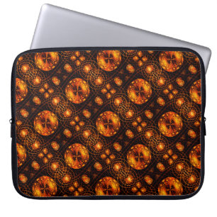Guld Modern Boho Elegant Abstrakt Konst Mönster #5 Laptop Fodral