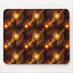 Guld Modern Boho Elegant Abstrakt Konst Mönster #5 Musmatta