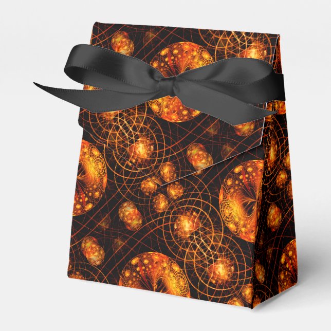Guld Modern Boho Elegant Abstrakt Konst Mönster #5 Presentaskar (Framsidan Sidan)
