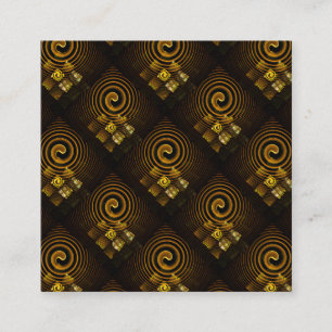 Guld Modern Boho Elegant Abstrakt Konst Mönster #5 Tilläggskort