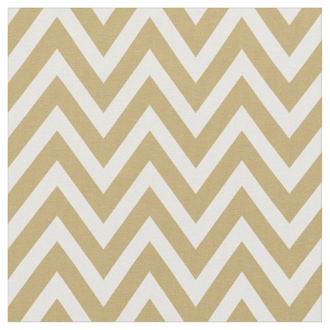 Guld Modern Chevron Rand Tyg (Närbild)