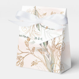 Guld Modern Eucalyptus Abstrakt Greenery Funky Presentaskar