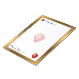 Guld Modern frukt, lägg till texten Anteckningsblock