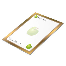 Guld Modern frukt, lägg till texten Anteckningsblock