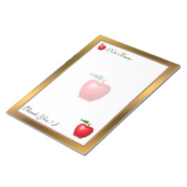 Guld Modern frukt, lägg till texten Anteckningsblock