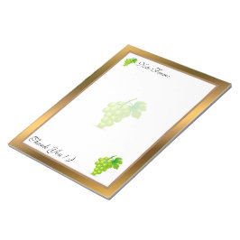 Guld Modern frukt, lägg till texten Anteckningsblock