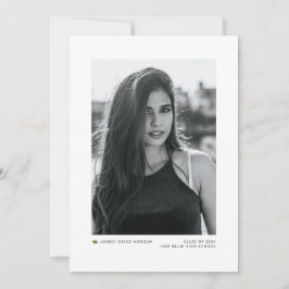 Guld Modern Minimalistisk Fototexamen Meddelande