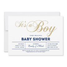 Guld | Modern typografi Det är en pojke Babykalas
