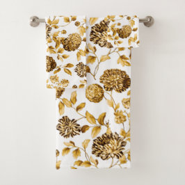 Guld- modern vintage botaniska blom- Toile för dam