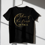 Guld moderna skribentminimalist budens mamma t shirt<br><div class="desc">Den moderna skribentminimalistiska budens mamma-presenten personlig namn T-Shirt i guld,  härlig matchningsskjorta för en speciell dagsljud och roligt.</div>
