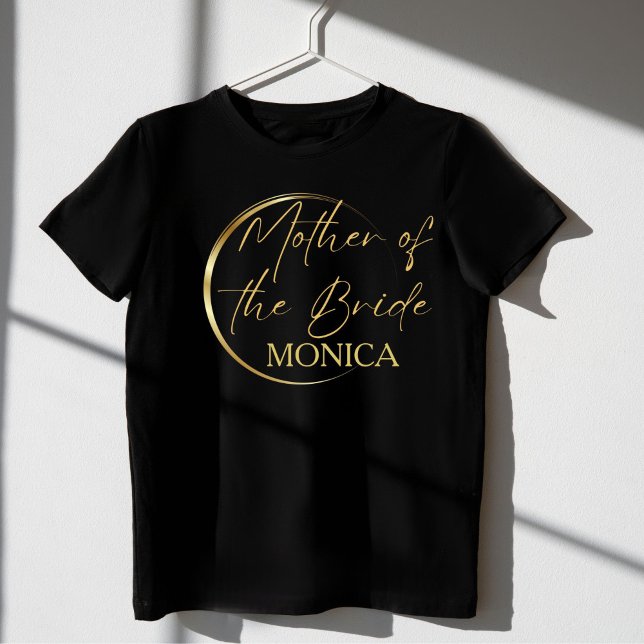 Guld moderna skribentminimalist budens mamma t shirt (Skapare uppladdad)