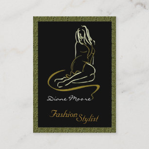 Guld- modestylist visitkort