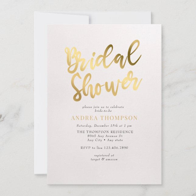 Guld Möhippa Inbjudningar (Framsida)