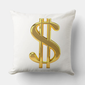 Guld Money Pillow Kudde