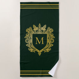 Guld Monogram Beach Towel