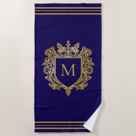 Guld Monogram Beach Towel