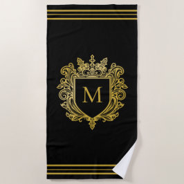 Guld Monogram Beach Towel