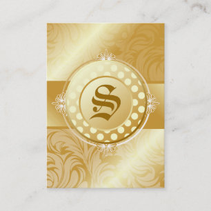 guld- Monogram för socker 311-Superfine Visitkort