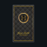 Guld Monogram fotografi, Affärskort Visitkort<br><div class="desc">Affärskortet med Monogram fotograf i Guld.</div>