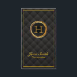 Guld Monogram fotografi, Affärskort Visitkort<br><div class="desc">Affärskortet med Monogram fotograf i Guld.</div>