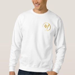 Guld Monogram Lång Ärmad Tröja