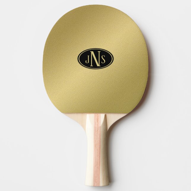 Guld Monogram Pingisracket (Framsidan)