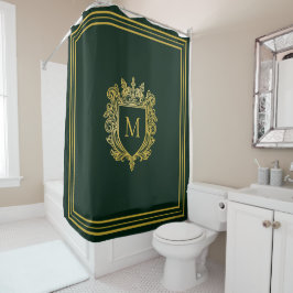 Guld Monogram Shower Curtain