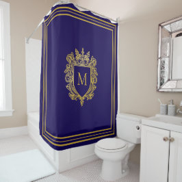 Guld Monogram Shower Curtain