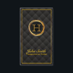 Guld Monogram Transport Broker Affärskort Visitkort<br><div class="desc">Guld Monogram Transport Broker-Affärskortet.</div>