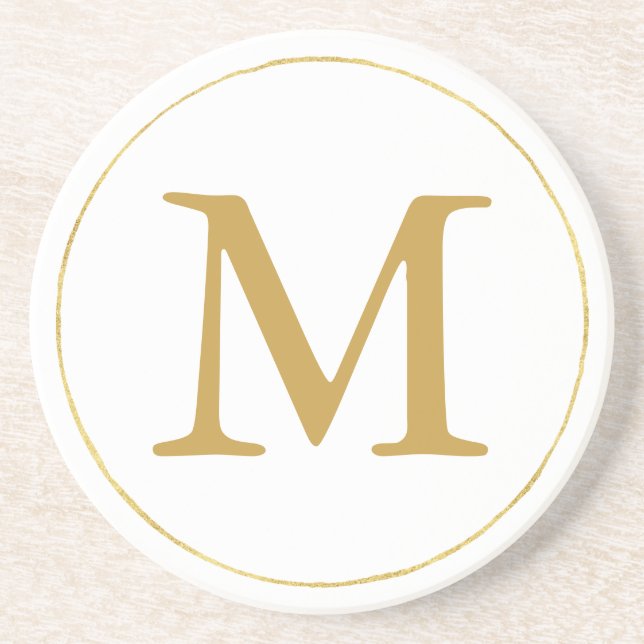 Guld Monogram Underlägg (Framsidan)