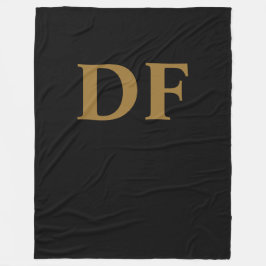 Guld Monogrammed Fleece Blanket