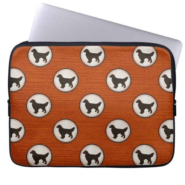 Guld- mönster för Emblem för Laptop Sleeve (Framsidan)