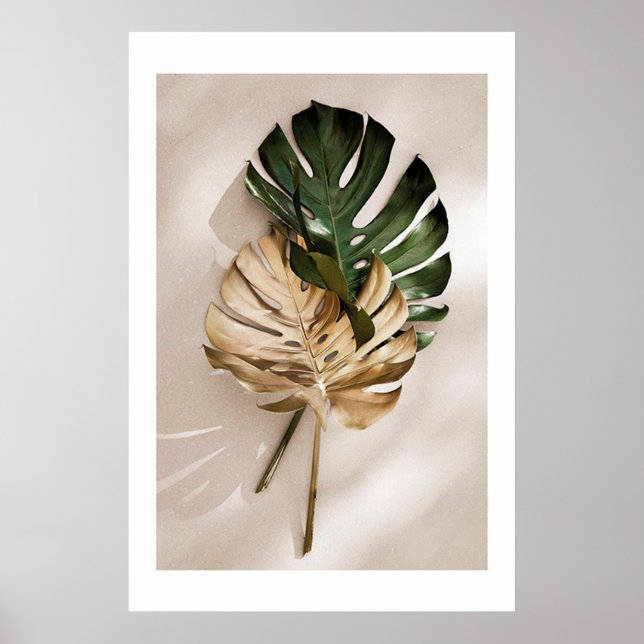 GULD MONSTERA NO1 POSTER (Framsidan)