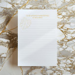 Guld Monstera-växten löv, guld-ostväxten inklädd Anteckningsblock<br><div class="desc">Guld Monstera-växten löv,  guld-ostväxten inklädd i anteckningsblock Evenly inklädd papper i en lätt grått färg. Observera att effekten guld är utskriven.</div>