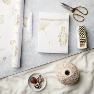 Guld Mor Mary Wrapping Papper Presentpapper