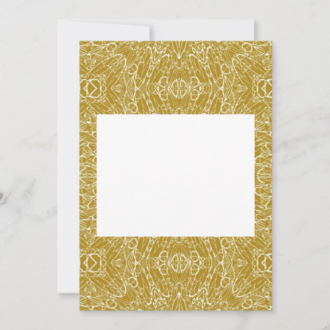 guld-mörk-abstrakt med geometrisk stjärna inbjudningar (Framsida)